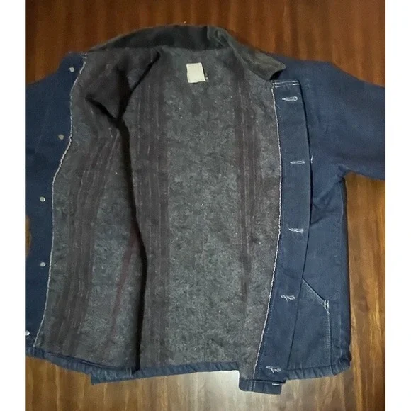 Vtg WearGuard Workwear‎ Men's Large-Reg, Blanket Lined Chore Coat Jacket J-1033 - Picture 4 of 9